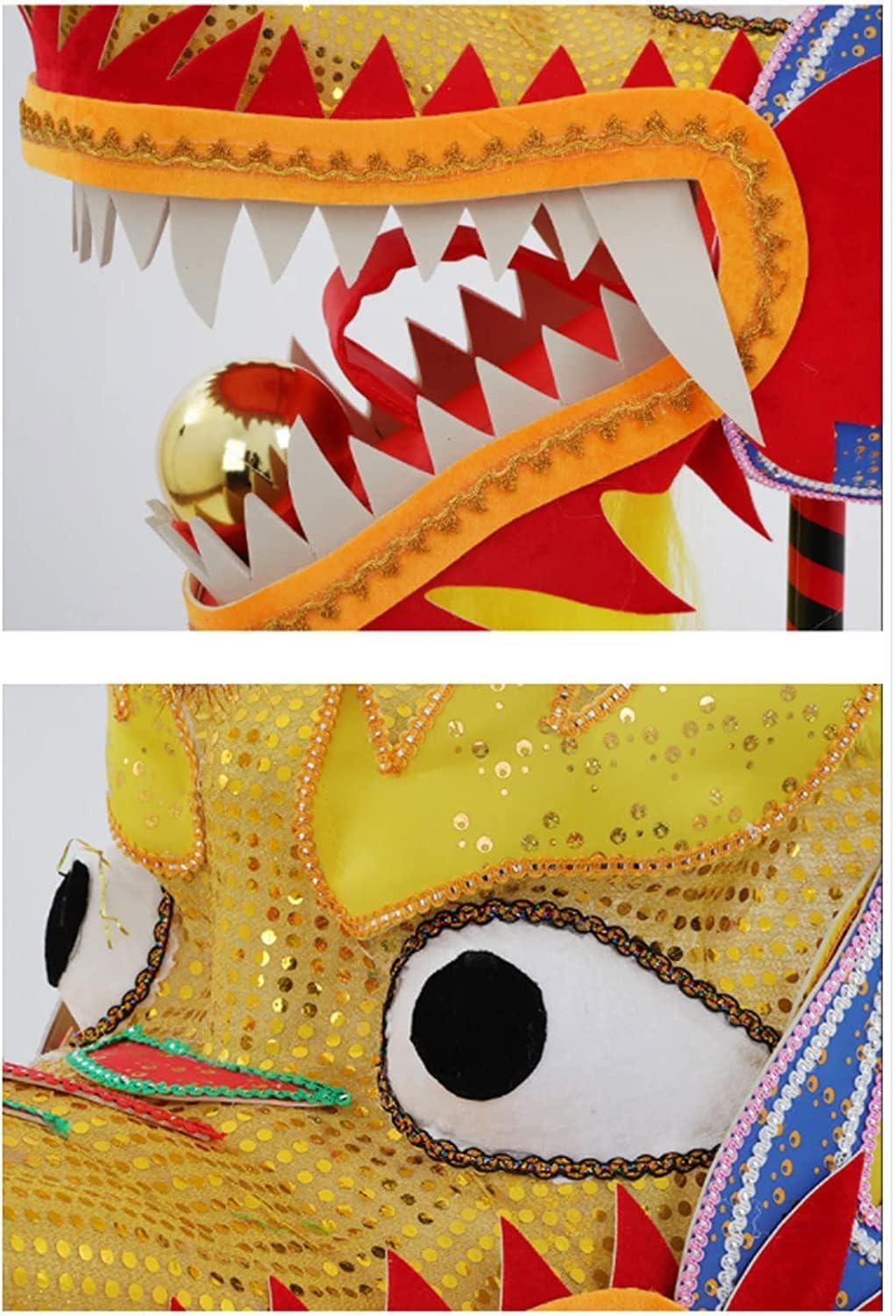 Chinese Traditional Dragon and Lion Dance 18m/59ft Chinese Dragon